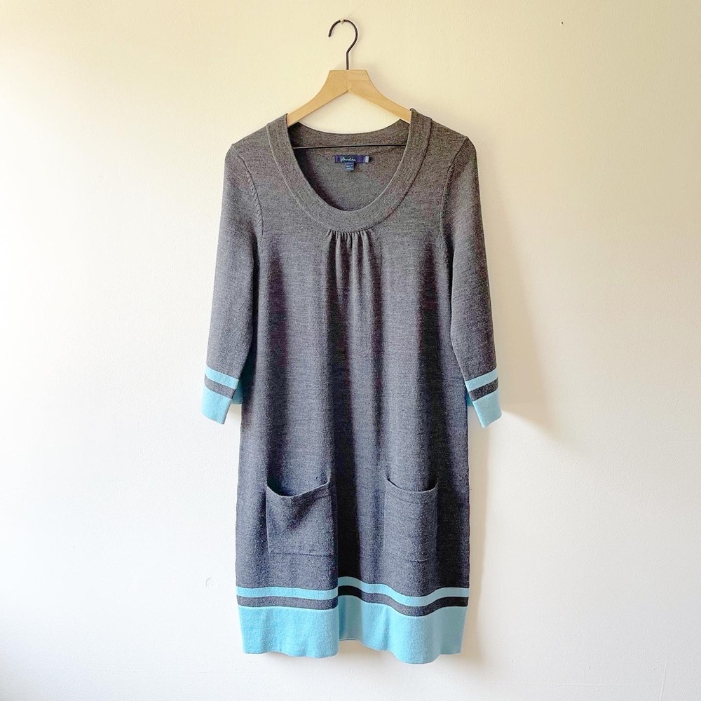 Boden color block sweater dress